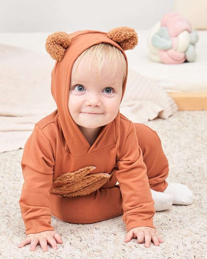 Toddler Baby Boy Clothes Infant Newborn Boy Outfit Long Sleeve Hoodie Sweatshirt Pants Fall Winter Clothes Set