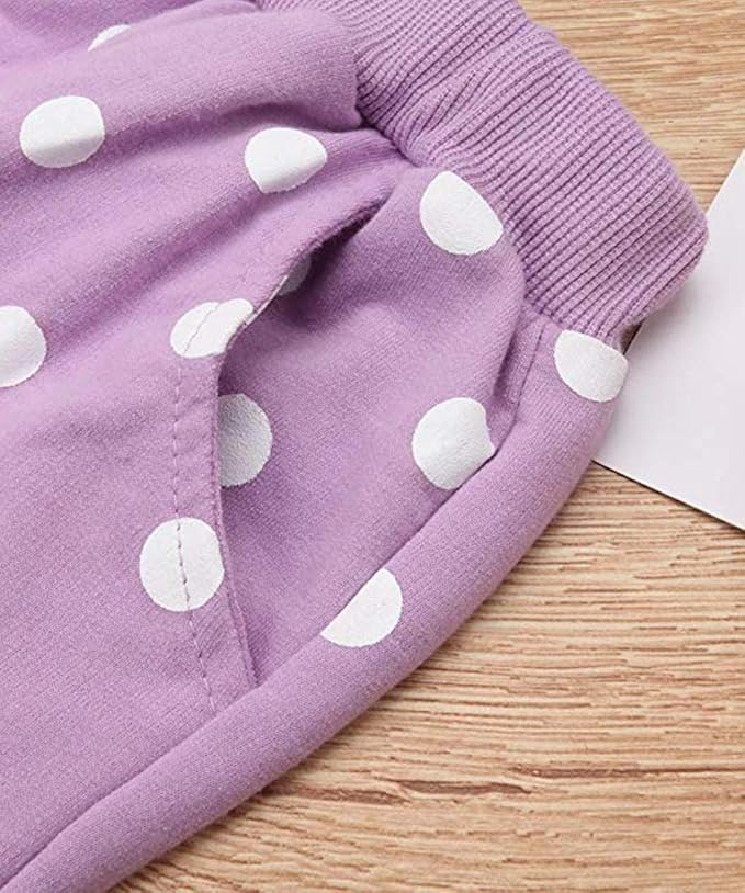 Cute Toddler Baby Girls Clothes Set Long Sleeve T-Shirt and Pants Kids 2pcs Outfits