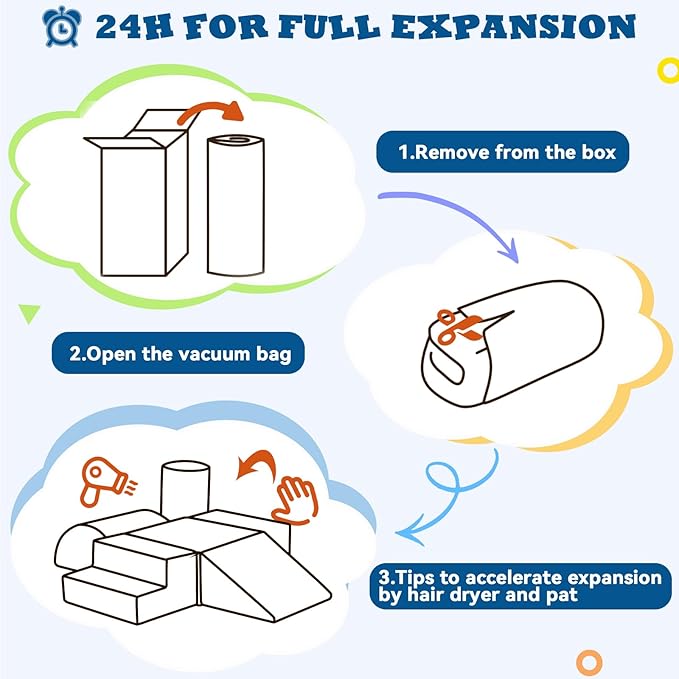 jela Kids Foam Climbing Blocks 6Pcs Soft Play Equipment Luxury Corduroy Fabric, Toddler Climbing Playset Indoor Soft Play Climbing for Toddlers, Lightweight Climbing Blocks for Babies (Darkgrey)