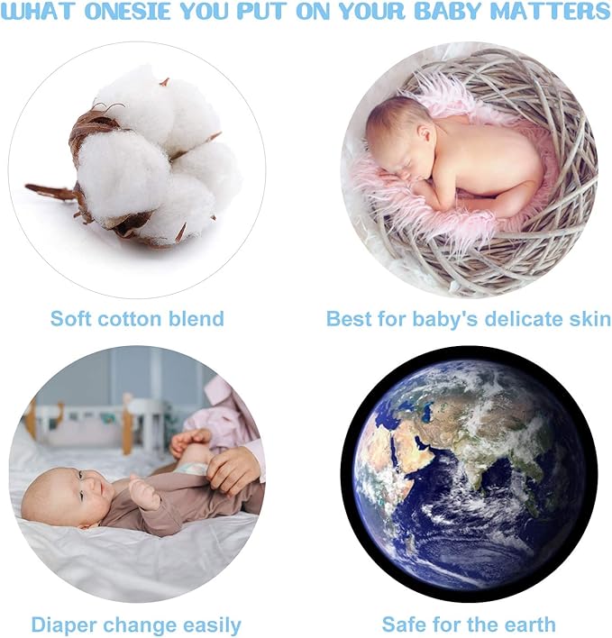 UNIFACO Baby Girls Boys Footed Pajamas One-Piece Sleeper Snug Fit Sleep and Play Zip Front Footie Romper 0-12 Month