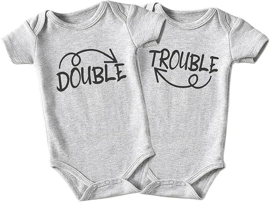 Double Trouble Newborn Twins Outfits Boy And Girl Baby Items outfits matching