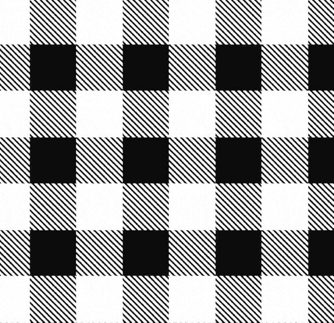 BapronBaby Flutter White Buffalo Plaid Bapron - No Neck Tie Safer Bib for Baby & Toddler - Soft Waterproof Stain Resistant - Machine Washable - Sz Preschool 3-5yrs