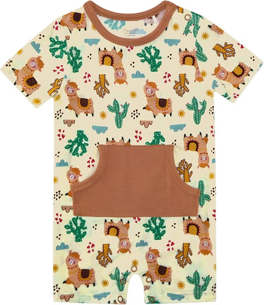Baby Boy Romper Toddler Boys Short Sleeve Shorts Soft Jumpsuit Outfit Viscose Made from Bamboo