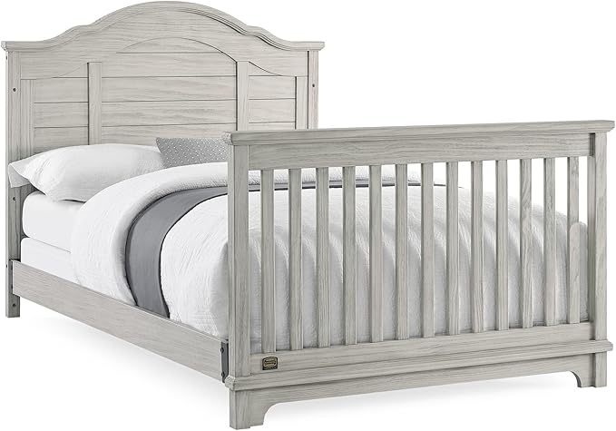 Delta Children Simmons Kids Asher 6-in-1 Convertible Crib with Toddler Rail, Rustic Mist