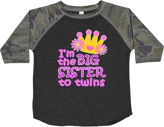 inktastic I'm The Big Sister to Twins. Toddler T-Shirt