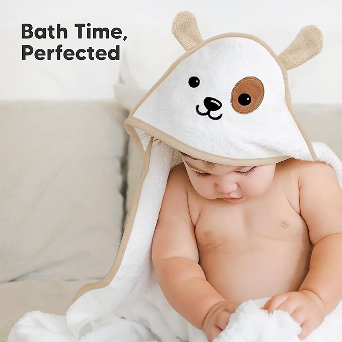 KeaBabies Hooded Baby Towel for Newborn - Viscose Derived from Bamboo Large Baby Bath Towels with Hood for Boys, Girls, Toddler, Extra Absorbent & Soft Newborn Bath Essentials (Bunny)