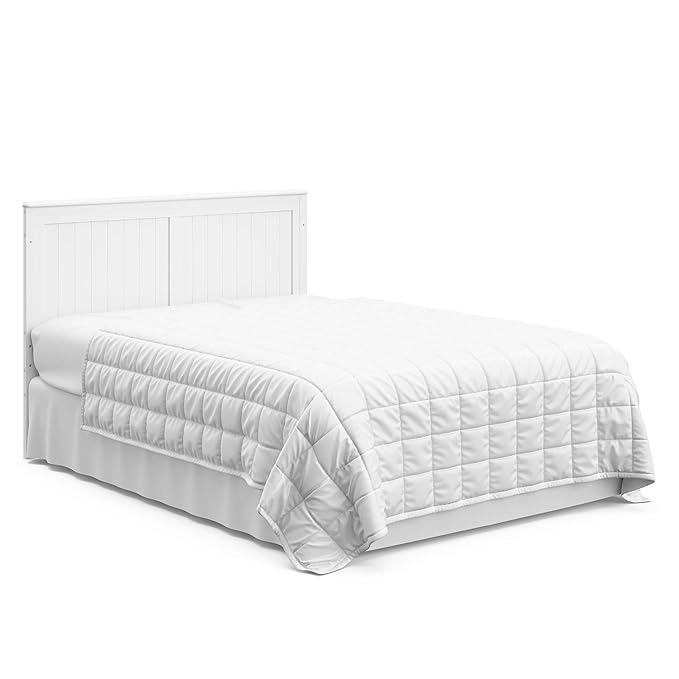 Graco Hadley 5-in-1 Convertible Crib with Drawer (White) – GREENGUARD Gold Certified, Crib with Drawer Combo, Full-Size Nursery Storage Drawer, Converts to Toddler Bed, Daybed