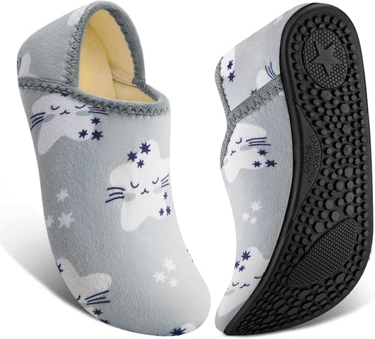 ATHMILE House Slippers for Women Men Indoor Barefoot Slippers Socks Furry Slip on House Shoes Cozy Comfy for Home Bedroom Travel Yoga