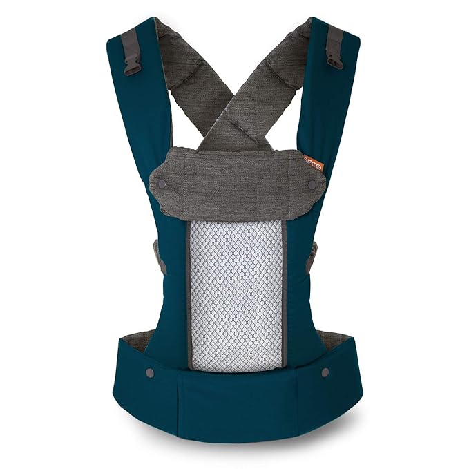 Beco Baby Carrier 8 Hybrid Newborn to Toddler Carrier (7-45lbs) - All in 1 Mesh Toddler Carrier - Baby Carrier Backpack, Front and Hip Carrier with Adjustable Seat - Cooling Ergonomic Carrier (Teal)