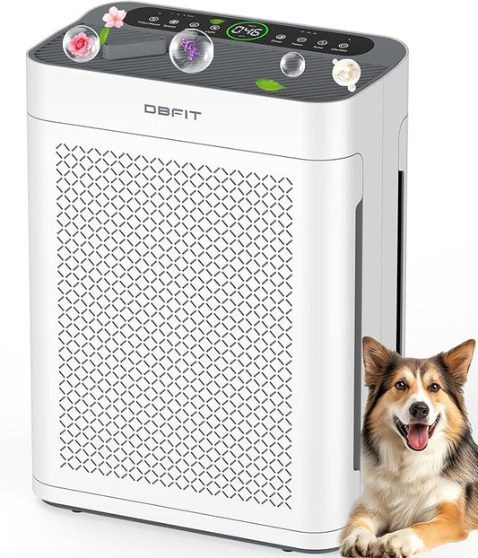 Air Purifiers for Home Large Room up to 3000sq.ft, DBFIT HEPA Double-Sided Air Purifier with Washable Filter, PM 2.5 Display Air Quality Sensor, Air Cleaner for Bedroom, Dorm room, Pets, Office, AP300