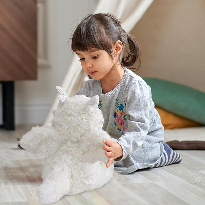 Little Flying Dragon - Cute Stuffed Animal Plush Toy - Adorable Soft Dragons Toy Plushies and Gifts - Perfect Present for Kids (White,11.81in/30cm)