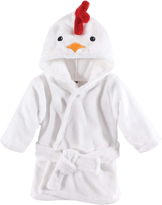 Hudson Baby Unisex Baby Plush Animal Face Bathrobe