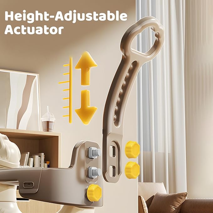 4 in 1 Rocking Horse for Toddlers 1-3 Years Old, Baby Rocking Toy Fun Birthday Gift for 1+ Kids, Ride on Toy with Guard Rails, Detachable Balance Board and Footrest，Balance Bike with Push Handle