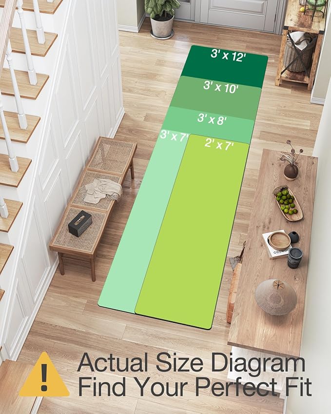 LUMI Jute Runner Rug Non Slip for Hallway, 3'x8' Natural Rustic Carpet No Shedding, Farmhouse Braided Area Mat Indoor High Traffic for Living Room, Entryway, Kitchen, Laundry