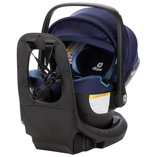Diono LiteClik30 XT SafePlus Infant Car Seat and Base, Rear-Facing for Infants 4-30lbs, SafePlus Engineering, with Infant Insert, UPF 50+ Sunshade (Blue Surge)