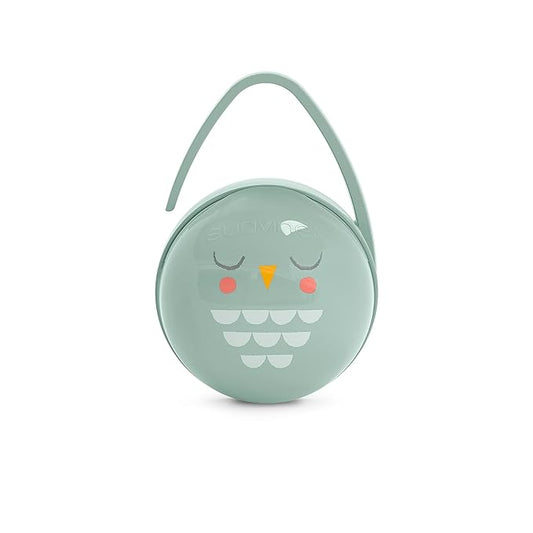 Suavinex Bonhomia 2 in 1 Duo Baby Pacifier Case, Pacifier Holder, Holds 2 Baby Pacifiers, Baby Accessories, (Mint)