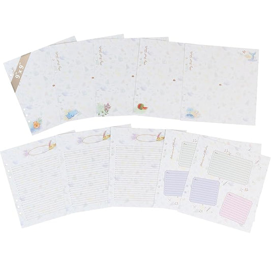 9" x 9" Extra Pages for Photos, Stories, and Wishes – Perfect Fit for Yulka Crafts Baby Memory Book “Choose Joy” 9" x 9" | 10 Additional Paper Sheets for Loose-Leaf Baby Photo Album - Refill Paper Set