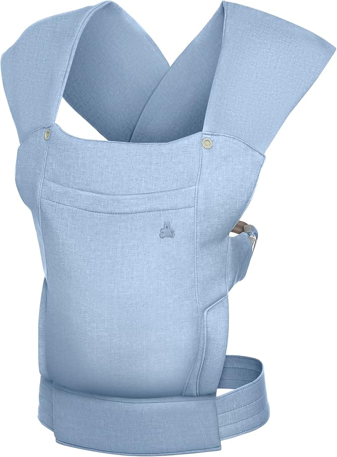 babyGap by Delta Children Legacy 3-in-1 Baby Carrier – Newborn to Toddler (Holds 7.5 to 25 lbs.), Face-in and Face-Out Baby Carrier Wrap with Lumbar Support, Ergonomic, Chambray