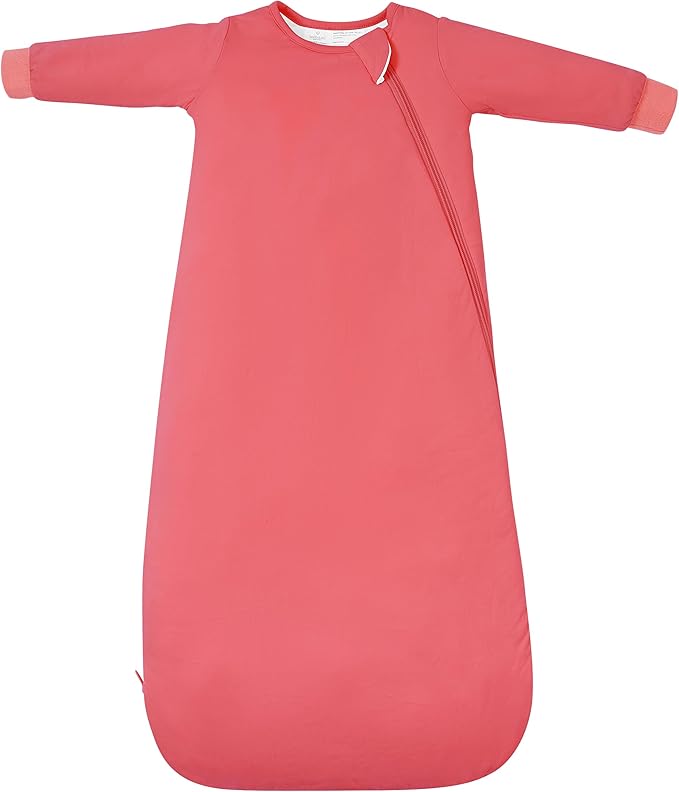 Baby Sleep Sack Long Sleeve Wearable Blanket 1.0 TOG, Premium Soft Infants Sleeping Bags with 2-way Zippers