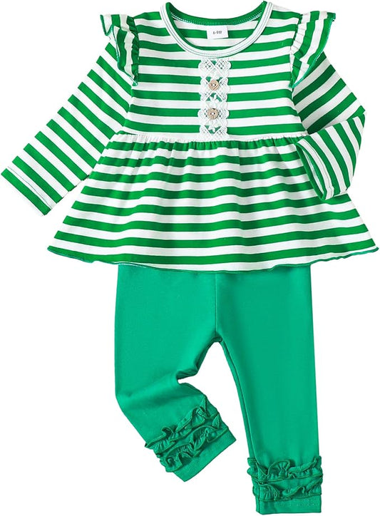 Baby Girl Clothes Toddler Girl Outfits Ruffle Shirt Pants Cute Infant Outfit Set Baby Girl Fall Winter Clothes