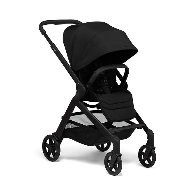 Joolz Hub2 Compact Stroller – Ergonomic Toddler Seat (Below 20lbs), One-Hand Fold, Reversible Seat, XL Basket & Adjustable Handlebar – Smooth Ride for City Travel - Space Black