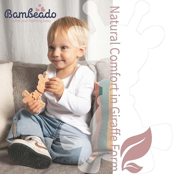 Baby Teether Toy: Dibly - The Dino Baby Teething Toys BPA-Free Teethers Inspired by Nature with Natural Rubber Pacifier