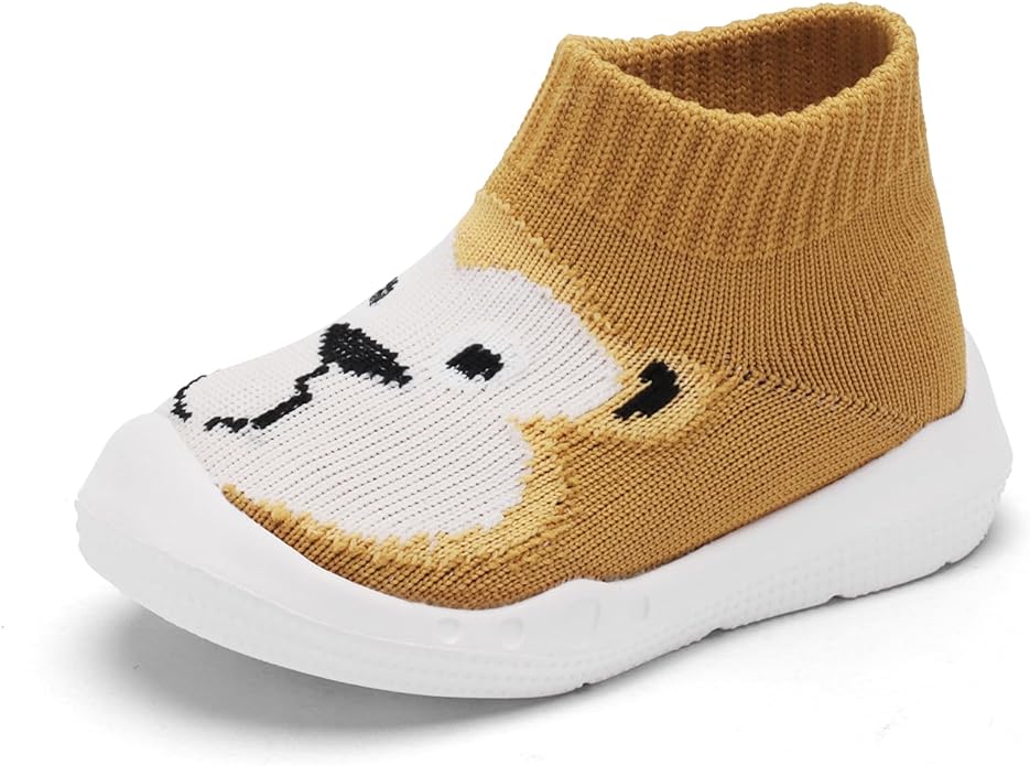 Engtoy Baby Shoes & Socks - Non-Slip Breathable Slippers with Soft Rubber Sole - Baby Boys & Girls Slip On Sneakers
