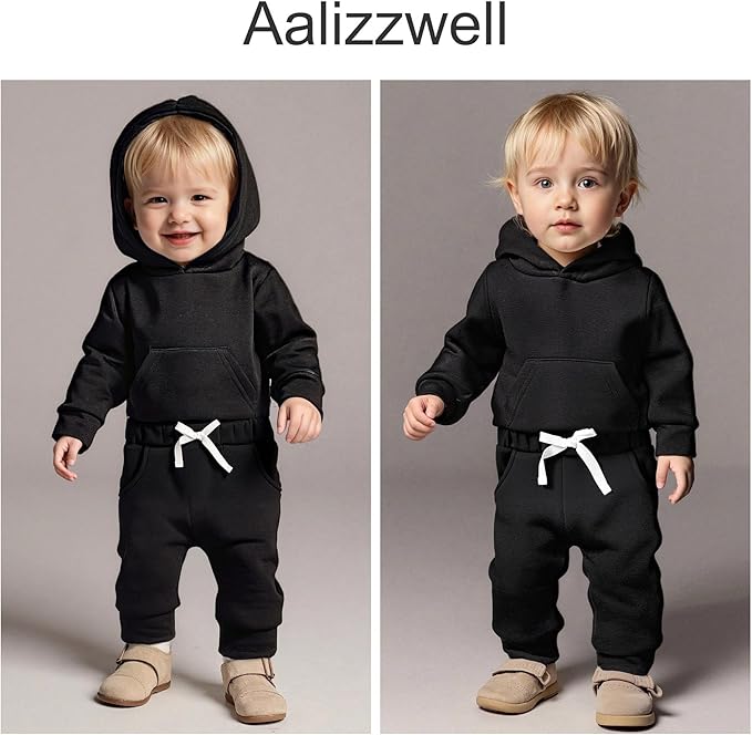 Aalizzwell Infant Baby Winter Hoodie Outfit