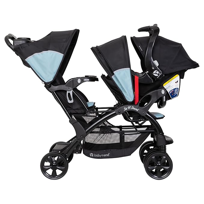 Baby Trend Sit N’ Stand® Double Stroller, Desert Blue