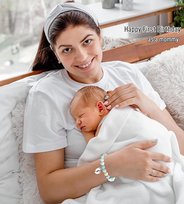 TONY & SANDY New Mom Gifts, Bracelets for First Time Moms on Mother's Day, Birthday, Christmas, Stocking Stuffers