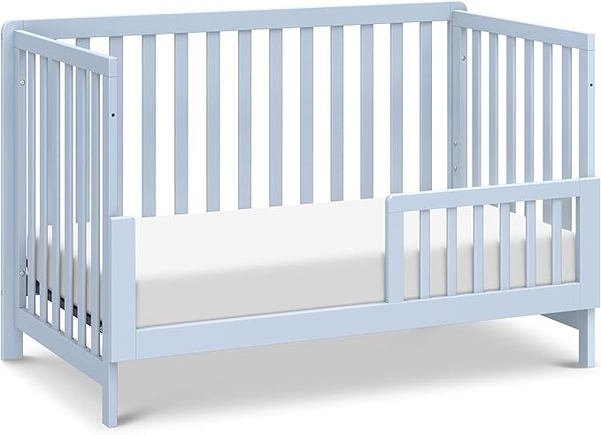 Carter's by DaVinci Colby 4-in-1 Low-Profile Convertible Crib in Powder Blue, Greenguard Gold Certified