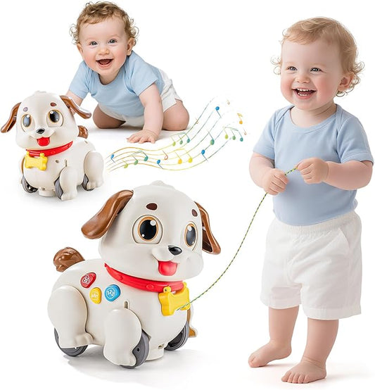 HOLA Baby Toys 6-12 Months Musical Dancing Puppy Tummy Time Toy, Toddler Learning Toys for 1 Year Old Girl Boy, 1st Birthday Gift for Boys & Girls Christmas Stocking Stuffers
