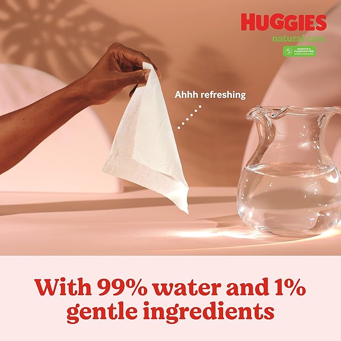 Huggies, Natural Care Soft Pack Refill, 56 Count
