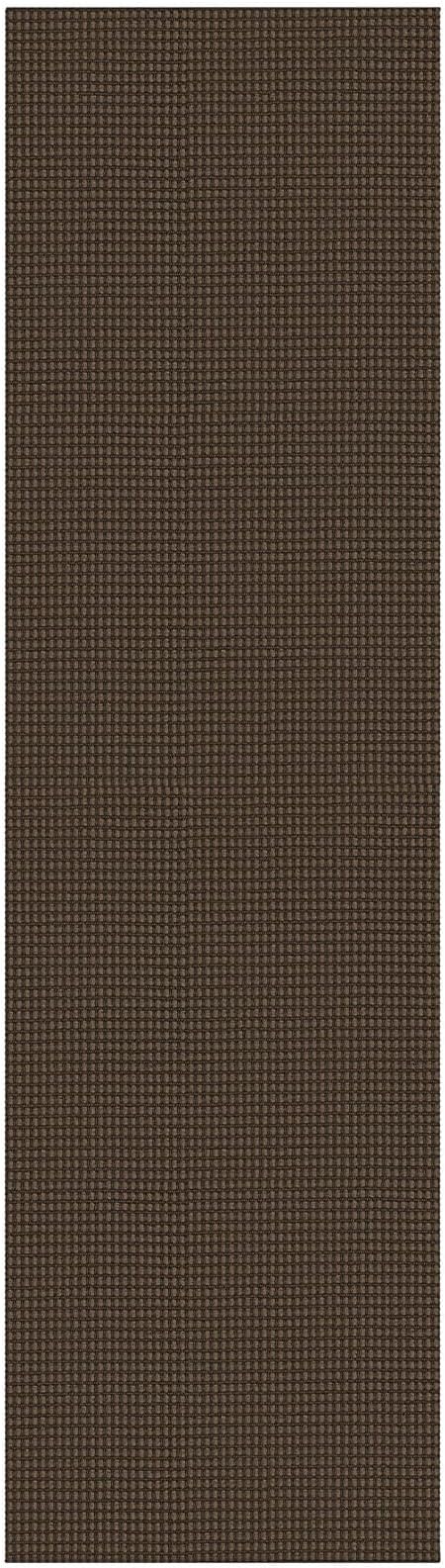 KOZYFLY Extra Long Runners for Hallways 3x18 ft Washable Kitchen Runner Non Slip Rubber Backed Hallway Rug Cotton Entryway Runner Rug Floor Carpet for Indoor Hall, Kitchen, Stair, Reddish Brown/Coffee