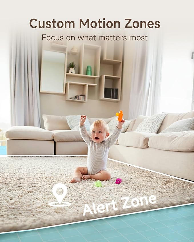 ARENTI WiFi Baby Monitor, 5-inch Wireless Display, 1080p PTZ Camera, Free Smartphone App, Encrypted Connection, Lullaby, Super Night Vision, Auto Tracking, Temp Sensor, Support Local Storage(B2 Kit)