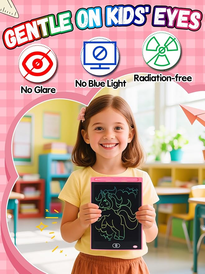 24 Pack LCD Writing Tablet for Kids Bulk - 8.5in Colorful Drawing Tablet Erasable Doodle Board, Educational Learning Travel Toys for 3 4 5 6 7 8 Kids, Kindergarten and Preschool Must Haves