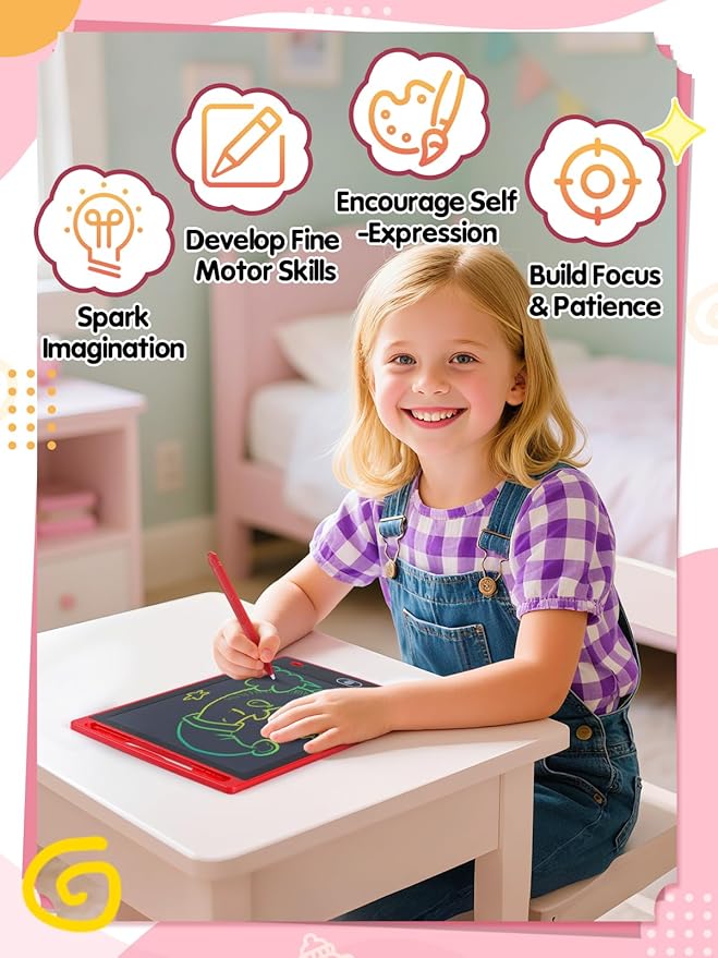 24 Pack LCD Writing Tablet for Kids Bulk - 8.5in Colorful Drawing Tablet Erasable Doodle Board, Educational Learning Travel Toys for 3 4 5 6 7 8 Kids, Kindergarten and Preschool Must Haves