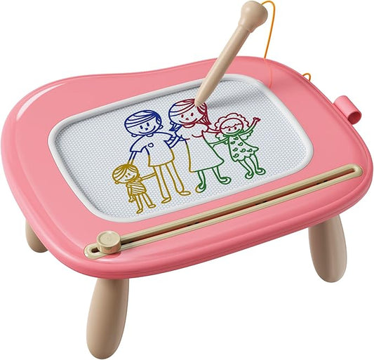 Kikapabi Magnetic Drawing, Doodle Board for Toddlers Age 1-2, Writing Board, Preschool Learning and Educational Toys for 1 2 3 Years Old Girl Boy, Gift for Birthday Christmas New Year