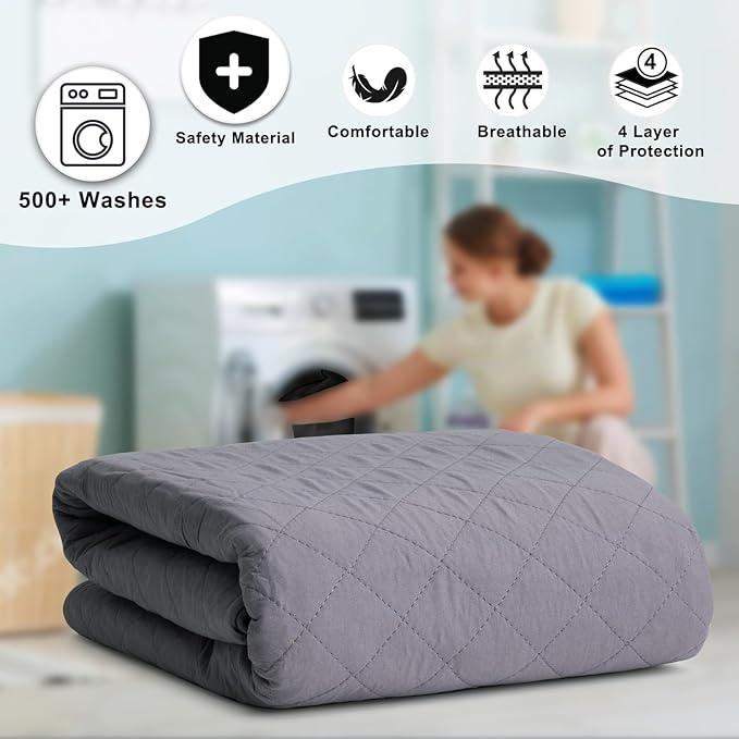 Washable Bed Pads for Adults 36x52 Inch,Washable Bed Pads for Incontinence Washable Extra Large,Hide Stains Incontinence Pads for Bed,Bed Protector Pads for Seniors,Bedwet Kids,Hospitals,Pets