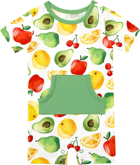 Baby Boy Romper Toddler Boys Short Sleeve Shorts Soft Jumpsuit Outfit Viscose Made from Bamboo