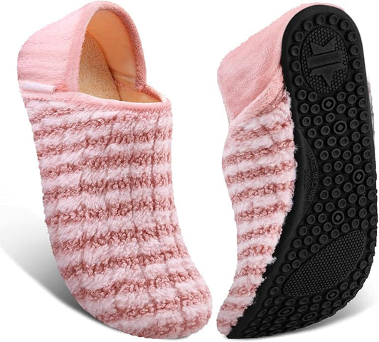 ATHMILE House Slippers for Women Men Indoor Barefoot Slippers Socks Furry Slip on House Shoes Cozy Comfy for Home Bedroom Travel Yoga