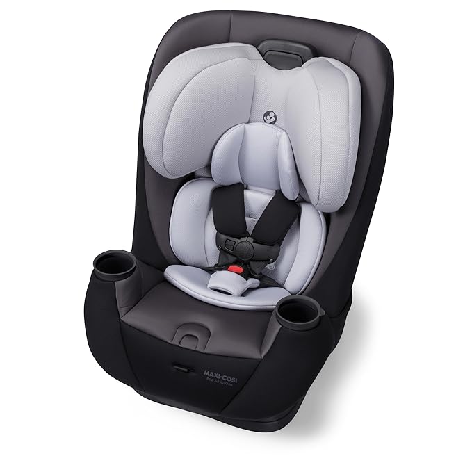 Maxi-COSI Pria All-in-One Convertible Car Seat, Infant to Toddler Car Seat, Easy-Install Harness, Machine-Washable Cover, 5-100 lbs, Blackened Pearl