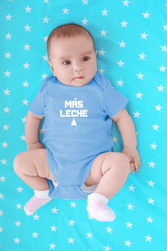 CBTwear Mas Leche - Baby Clothes - Funny Newborn Bodysuit Outfits for Boys and Girls