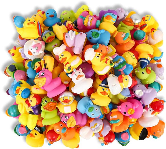 Rubber Ducks Bath Toy for Kids, Assortment Duckies for Jeep Ducking Pool Floater Ducky Bathtub Beach Toys, Party Favors Birthday