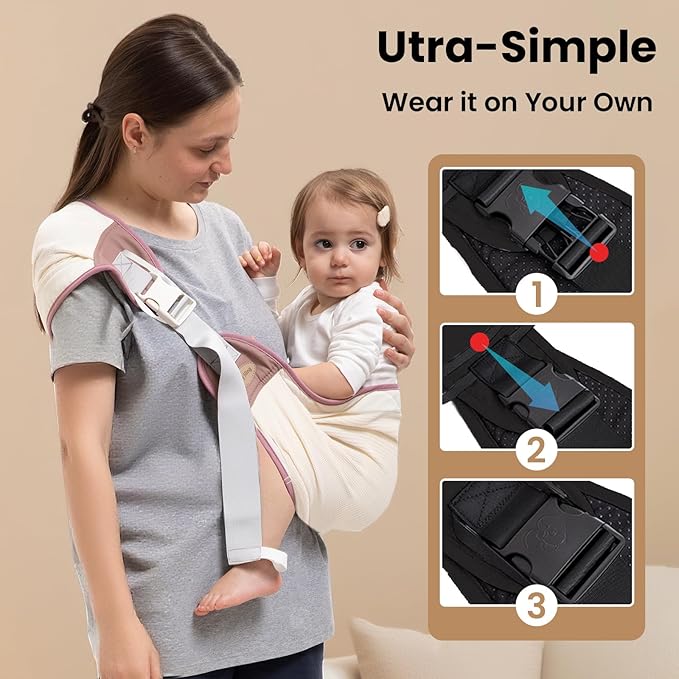 Baby Carrier Newborn to Toddler, Baby Sling Carrier, Toddler Carrier 25-60 lbs with Adjustable Straps, Soft Padded Edges, Lightweight and Travel-Friendly Newborn Baby Carrier