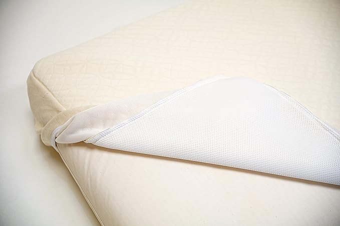 Naturepedic Organic 2-Stage Baby Crib Mattress - Lightweight Infant & Toddler Bed - Ultra Breathable Waterproof Pad - Standard Size