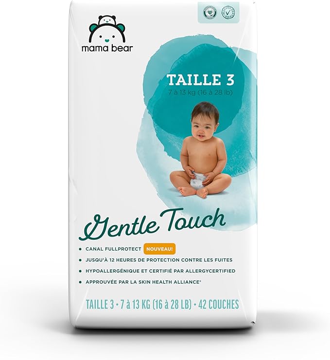 Amazon Brand - Mama Bear Gentle Touch Diapers, Size 3, 42 Count