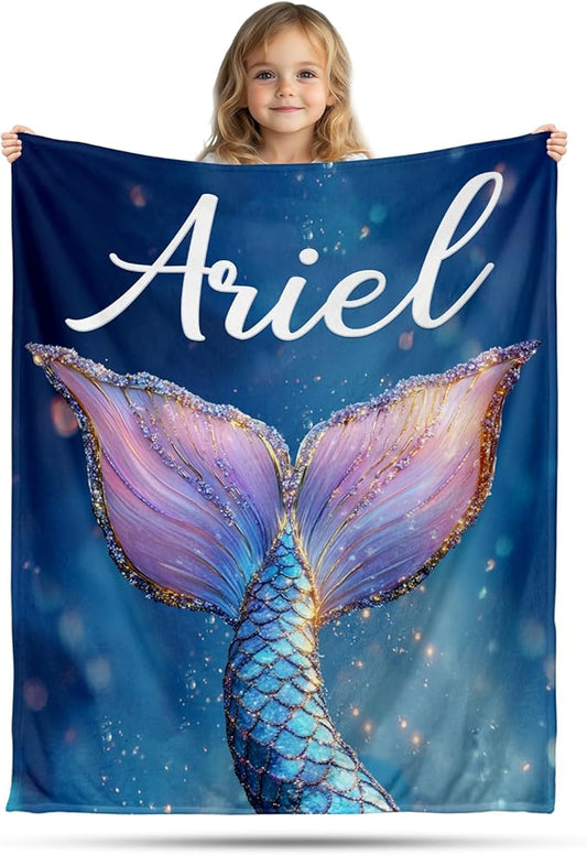 Ships Next Day, Personalized Baby Blanket for Boys Girls - Printed in USA, Custom Baby Blanket with Name Super Soft Plush Flannel, Easter Christmas Brithday Gifts for Baby Shower Kids Toddlers Newborn