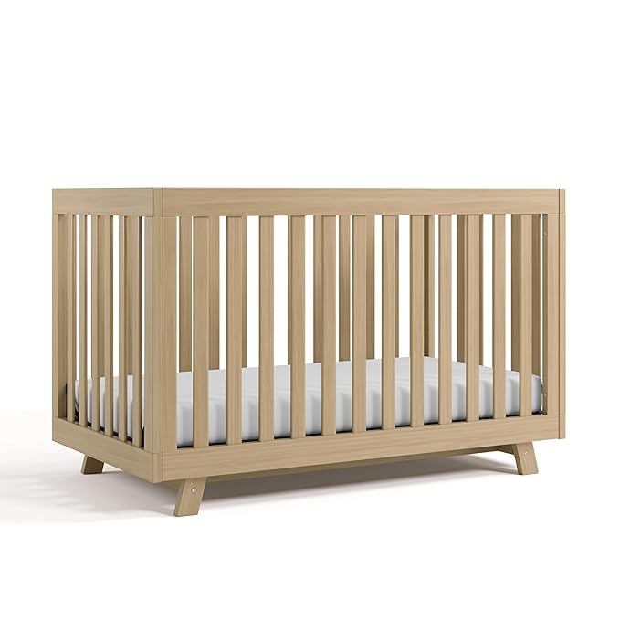 Storkcraft Beckett Grow-with-Me Convertible Crib (Driftwood) – GREENGUARD Gold Certified, Converts to Toddler Bed & Daybed, Fits Standard Crib Mattress, Easy-to-Assemble