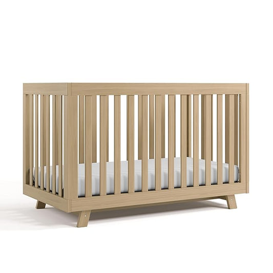 Storkcraft Beckett Grow-with-Me Convertible Crib (Driftwood) – GREENGUARD Gold Certified, Converts to Toddler Bed & Daybed, Fits Standard Crib Mattress, Easy-to-Assemble